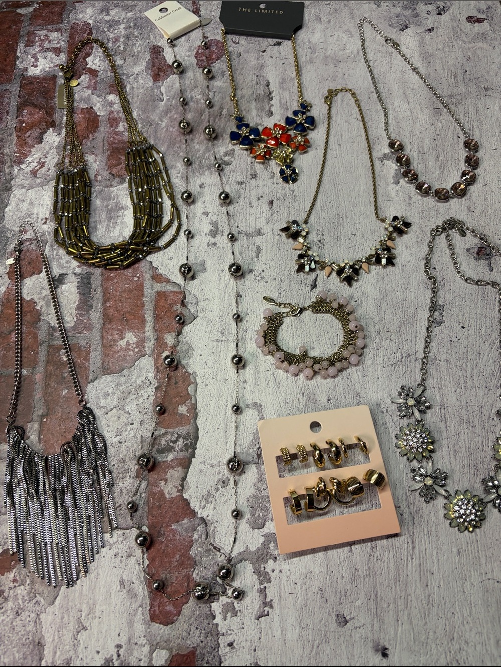 9 Piece Mixed Metal Jewelry Lot